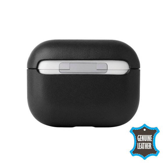 FixPremium - Lederetui für AirPods 3, schwarz