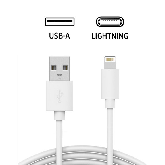 Lightning / USB kabel, 1 m, kompatibel mit Apple, bulk