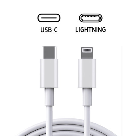 Lightning / USB-C kabel, 2 m, kompatibel mit Apple, bulk