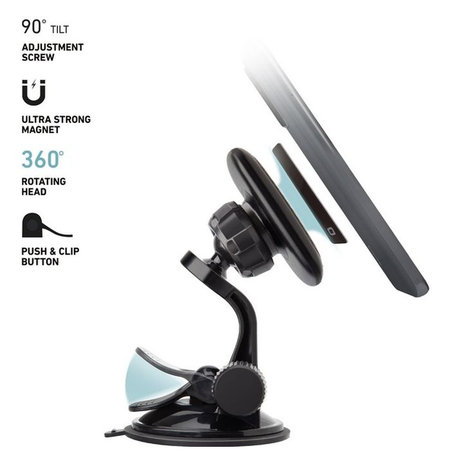 SBS - Fahrzeughalter Arizona Magnetic, mit Saugnapf, schwarz