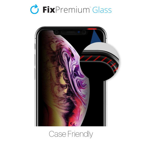FixPremium Glass - Gehärtetes Glas für iPhone X, XS und 11 Pro