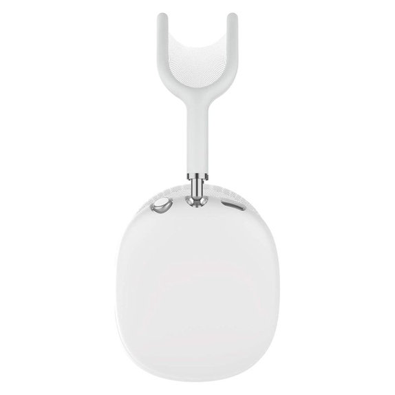 FixPremium - Kopfhörerabdeckungen aus Silikon für AirPods Max, weiß