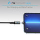 FixPremium - Lightning / USB Magnetisches Kabel (2m), schwarz