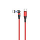 FixPremium - USB-C / USB-C Magnetisches Kabel (1m), rot