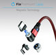 FixPremium - USB-C / USB Magnetisches Kabel (1m), schwarz