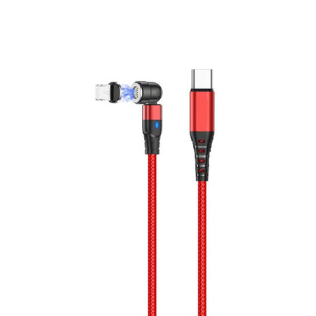 FixPremium - Lightning / USB-C Magnetisches Kabel (1m), rot