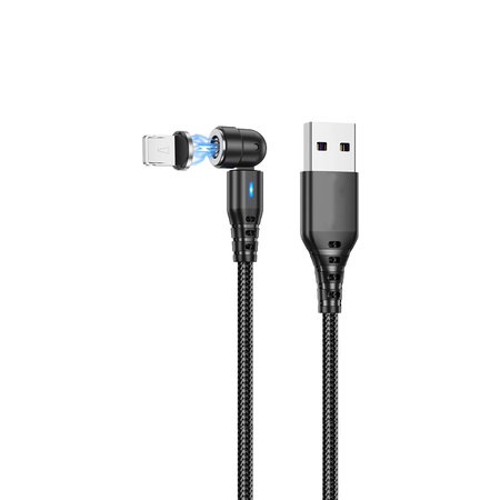 FixPremium - Lightning / USB Magnetisches Kabel (1m), schwarz