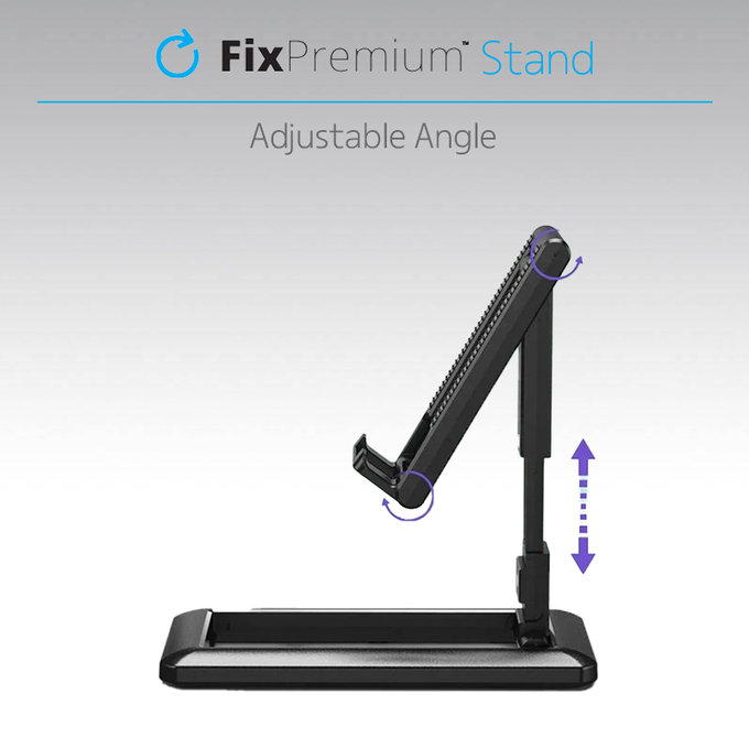 FixPremium - Stand für Smartphone/Tablet, schwarz