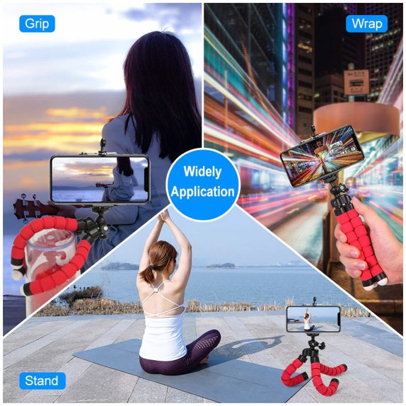 FixPremium - Tripod für Smartphone, schwarz