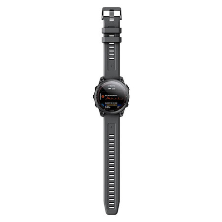 FixPremium - Silikonband für Garmin (QuickFit 22mm), schwarz