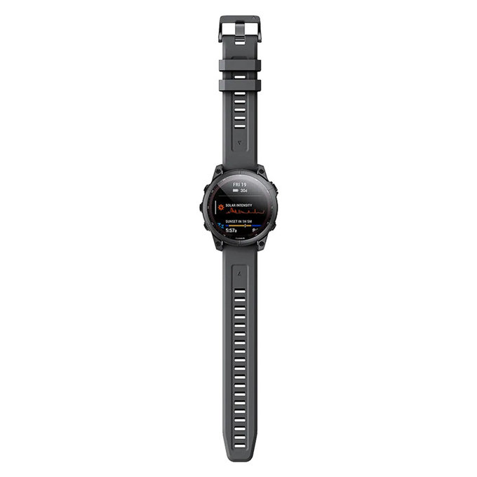 FixPremium - Silikonband für Garmin (QuickFit 22mm), schwarz