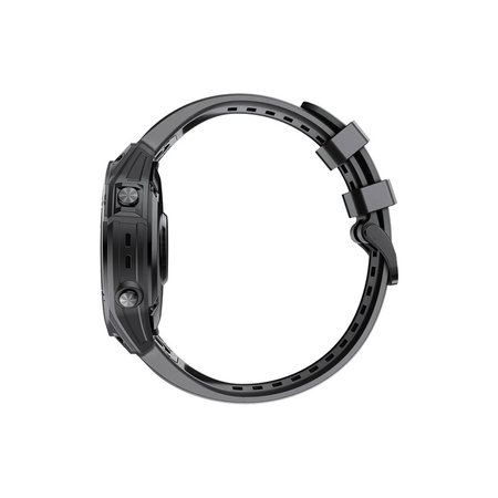 FixPremium - Silikonband für Garmin (QuickFit 22mm), schwarz