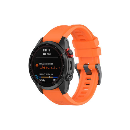 FixPremium - Silikonband für Garmin (QuickFit 22mm), orange