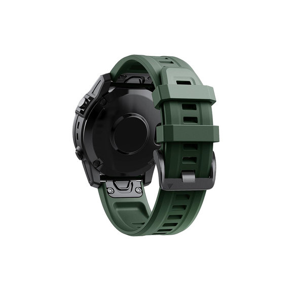 FixPremium - Silikonband für Garmin (QuickFit 26mm), tmavogrün