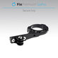FixPremium - Halterung für Fahrrad/Motorrad für GoPro, schwarz