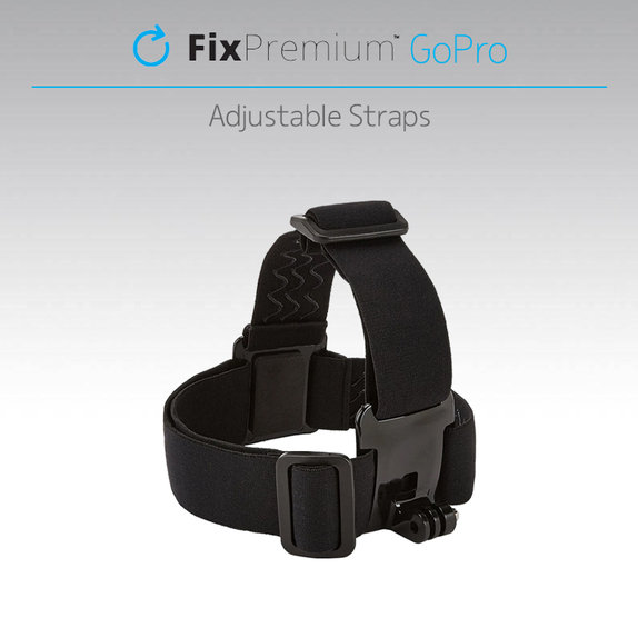 FixPremium - Kopfhalter für GoPro, schwarz