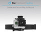 FixPremium - Kopfhalter für GoPro, schwarz