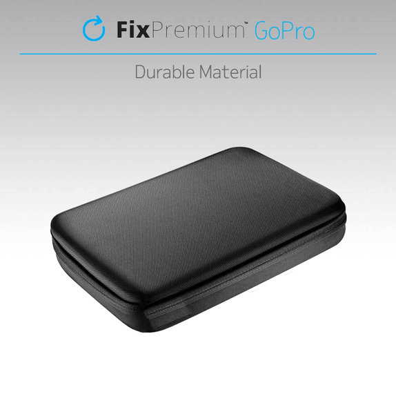 FixPremium - Schutzhülle für GoPro und Zubehör (Größe L), schwarz
