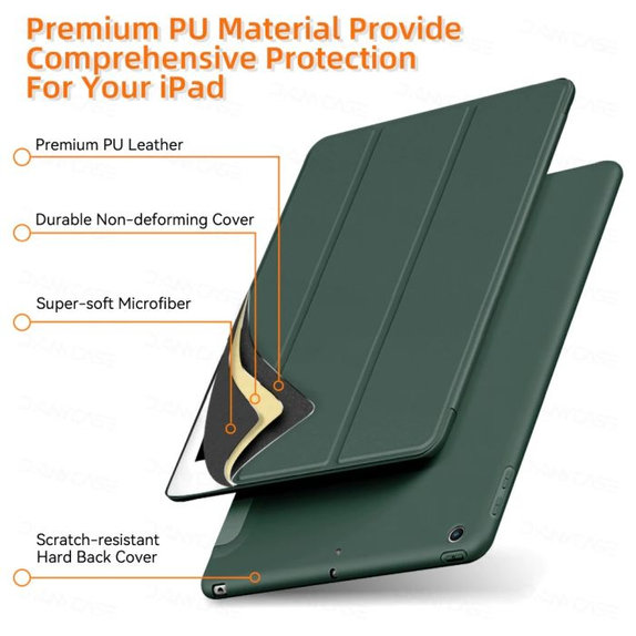 FixPremium - Abdichtende Silikonhülle für iPad Air (4th, 5th Gen), grün
