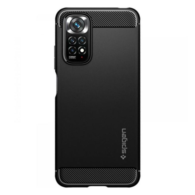 Spigen - Fall Ruggen Armor für Xiaomi Redmi Note 11 und 11S, schwarz