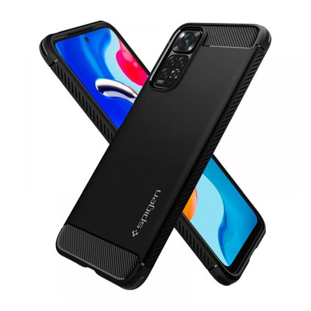 Spigen - Fall Ruggen Armor für Xiaomi Redmi Note 11 und 11S, schwarz