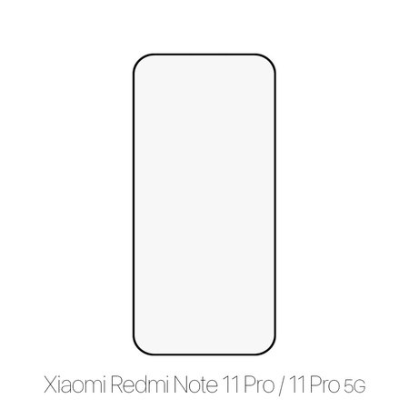 FixPremium FullCover Glass - Gehärtetes Glas für Xiaomi Redmi Note 11 Pro und 11 Pro 5G