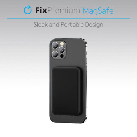 FixPremium - MagSafe PowerBank 5000 mAh, schwarz