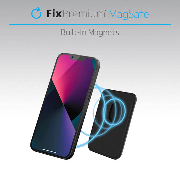 FixPremium - MagSafe Geldbörse, schwarz