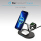 FixPremium - MagSafe 3in1 Ständer für iPhone, Apple Watch und AirPods, schwarz