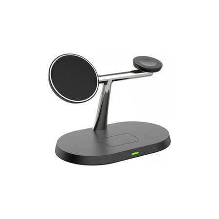 FixPremium - MagSafe 3in1 Ständer für iPhone, Apple Watch und AirPods, schwarz