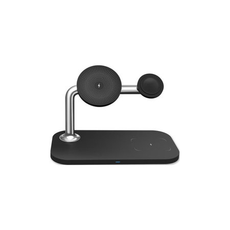 FixPremium - MagSafe 3in1 Ständer für iPhone, Apple Watch und AirPods, schwarz
