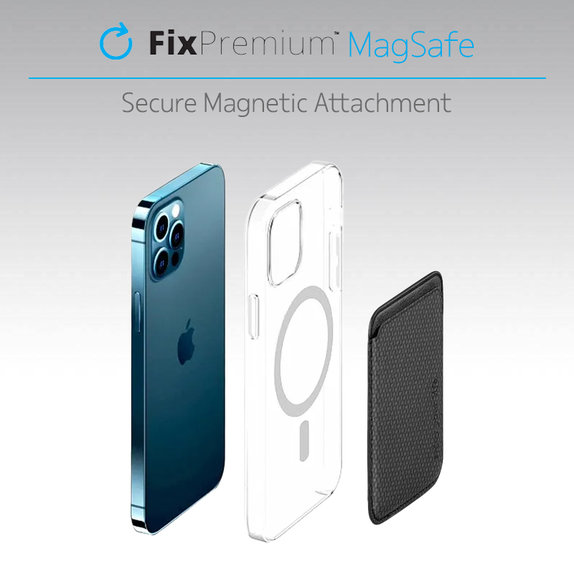 FixPremium - MagSafe Carbon Geldbörse, schwarz