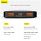 Baseus - PowerBank 30 000 mAh, schwarz