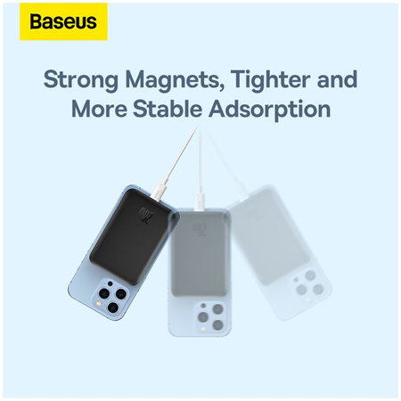 Baseus - MagSafe PowerBank 6000 mAh, blau