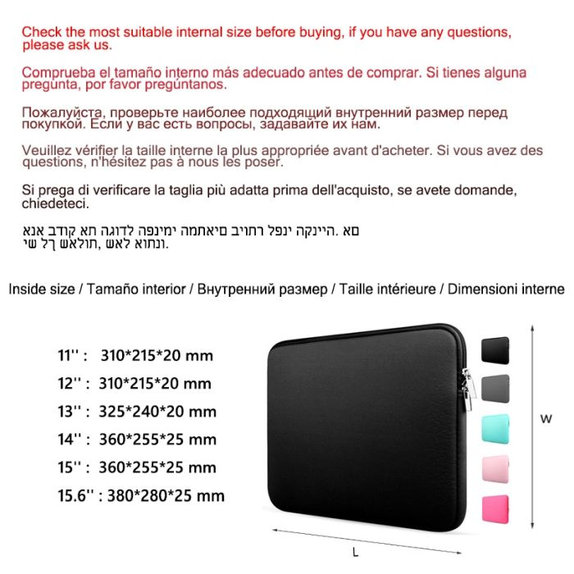 FixPremium - Notebook Tasche 15,6", schwarz