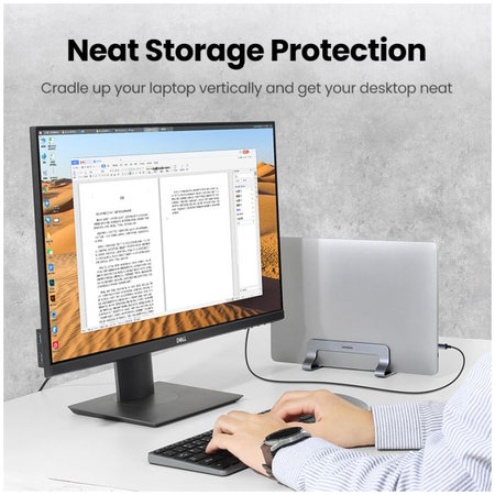 UGREEN - Notebook Halter, grau