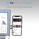 FixPremium - MagSafe iPhone Halterung für Notebook, silber