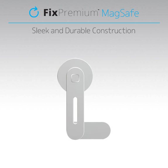 FixPremium - MagSafe Halterung für iPhone auf Notebook, schwarz