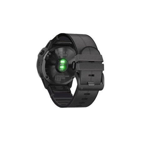 FixPremium - Lederarmband für Garmin (QuickFit 22mm), schwarz