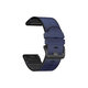 FixPremium - Lederarmband für Garmin (QuickFit 22mm), blau