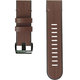 FixPremium - Lederarmband für Garmin (QuickFit 22mm), braun