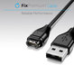 FixPremium - Ladekabel für Garmin Watch, schwarz