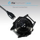 FixPremium - Ladekabel für Garmin Watch, schwarz