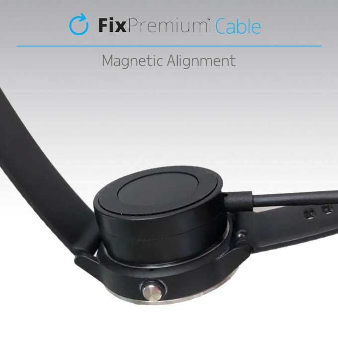 FixPremium - Ladestation für Garmin Watch, schwarz