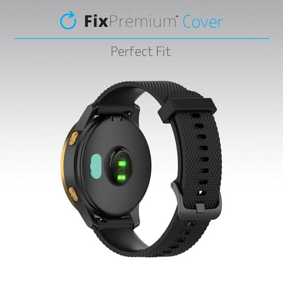 FixPremium - Abdeckung des Ladeanschlusses für die Garmin Watch, schwarz
