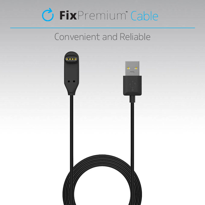 FixPremium - 90° Kabel für Garmin Uhr, schwarz