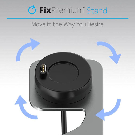 FixPremium - Ladeständer für Garmin Watch, space grey