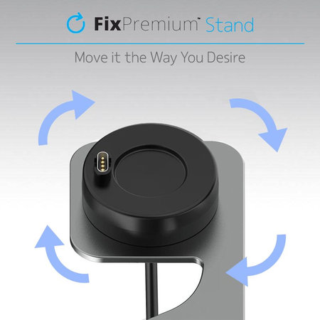 FixPremium - Ladeständer für Garmin Watch, space grey