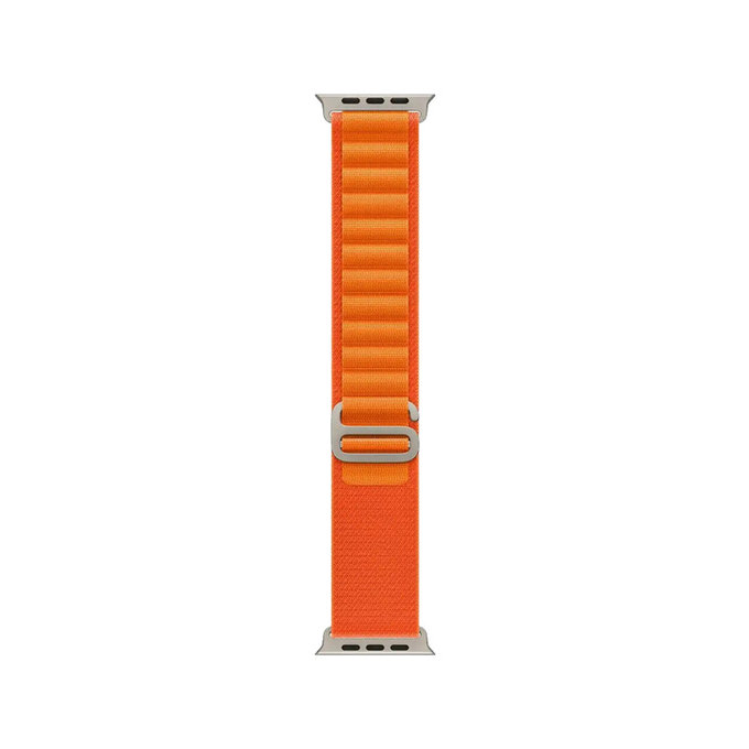 FixPremium - Alpine Loop Armband für Apple Watch (42, 44, 45 und 49mm), orange
