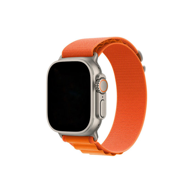 FixPremium - Alpine Loop Armband für Apple Watch (42, 44, 45 und 49mm), orange